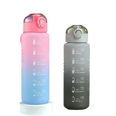 32oz 1000ML 運動用 motivational スポーツ用 水瓶 フロー フリップトップ 漏れ防止蓋 携帯