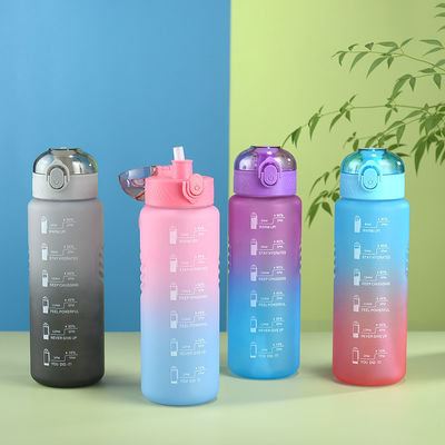 32oz 1000ML 運動用 motivational スポーツ用 水瓶 フロー フリップトップ 漏れ防止蓋 携帯