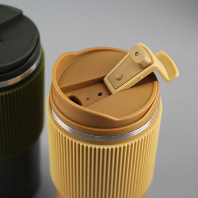 オーダーメイド モダン ドリンクウェア型 MUGS 450ml ポータブル 絶縁型 ステンレス コーヒーカップ