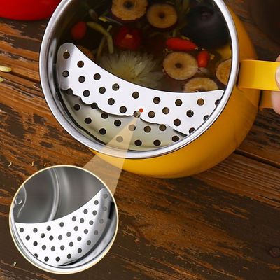 クリエイティブデザイン 半月フィルター付き お茶カップ 501-600ml 容量 304ステンレス