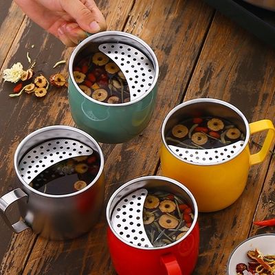 直接供給 ステンレス鋼304 ティーカップ 半月フィルター付き 携帯型食品級カップ
