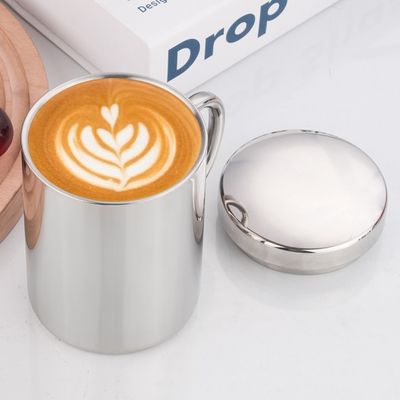 300ml 400ml ダブルウォールステンレス鋼ビールカップ オーダーメイド印刷ロゴとハンドル