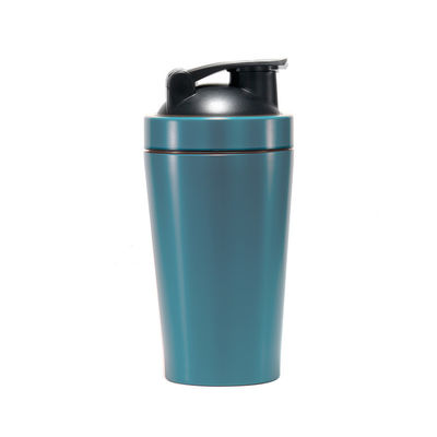 500ml と 750ml ジム メタル ステンレス スチール シャイカー ボトル 混合ボール OEM 受け入れ