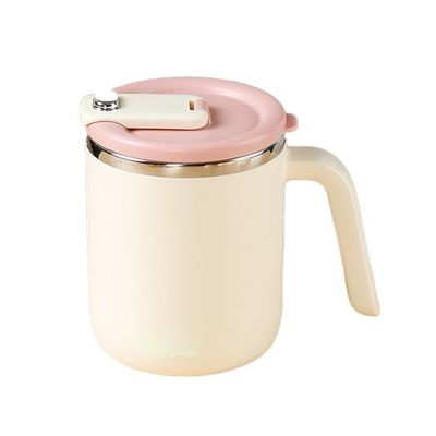 500ML カスタムロゴ 双層ステンレスステール隔離旅行カップ ハンドル蓋付き
