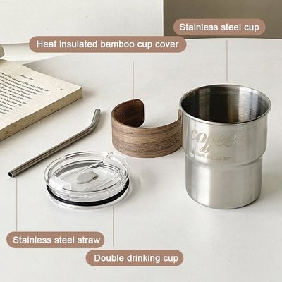 1 パーツ ステンレス スチール ビール トンバー 旅行者の選択 蓋 ストロー と 袖