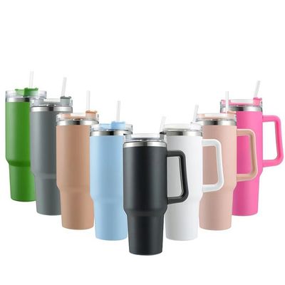 40オンス タムラー ハンドル付き CLASSIC デザイン スタイルの真空 絶縁ステンレス コーヒーカップ