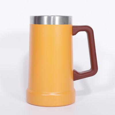 24OZ 真空 双壁 304 ステンレス コーヒー ビール カップ ハンドル付き 日常用