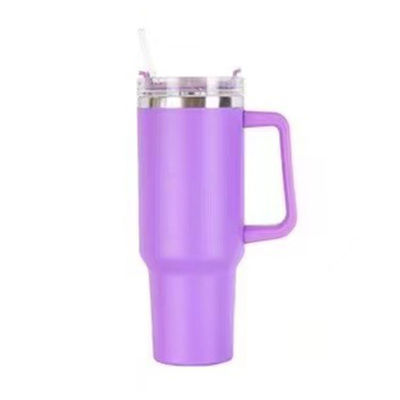 カスタマイズされたロゴ 受け入れられる ストレートステンレス鋼 40Oz トンブル ハンドルとストロー