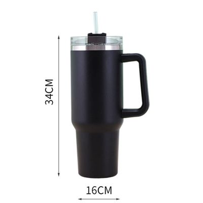 カスタマイズされたロゴ 受け入れられる ストレートステンレス鋼 40Oz トンブル ハンドルとストロー