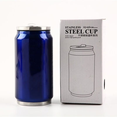 フリップストロー蓋 ダブルウォールステンレス・ステール コラ缶 掃除用サーモス 12オンス/17オンス