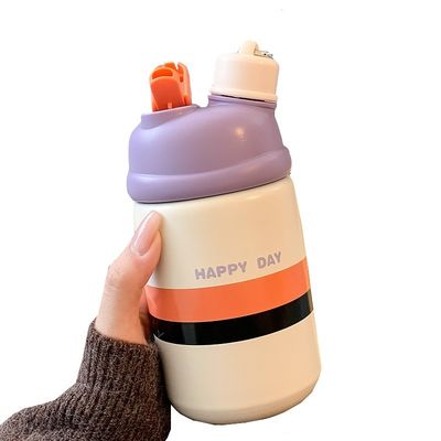 ステンレスステール 絶縁式 サーモスカップ 500ml 蓋付き 高容量 真空コーヒータンブラー