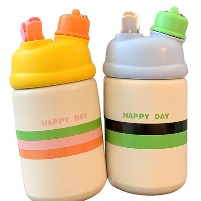 掃除用ボトル 熱水器 キッズ 316 ラインナー ロープ付きステンレスステール隔熱ボトル