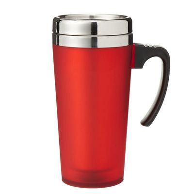 16オンス 絶縁式 サーモス デスク ステンレス スチール コーヒーカップ ハンドル 現代の素材
