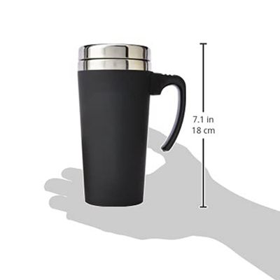 16オンス 絶縁式 サーモス デスク ステンレス スチール コーヒーカップ ハンドル 現代の素材