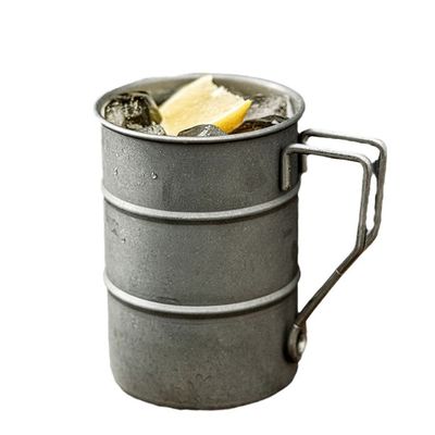 380ml メタル 旅行 キャンプ コーヒー カップ 携帯 ステンレス 304 ビール カップ 水