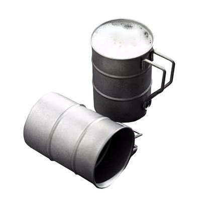 380ml メタル 旅行 キャンプ コーヒー カップ 携帯 ステンレス 304 ビール カップ 水