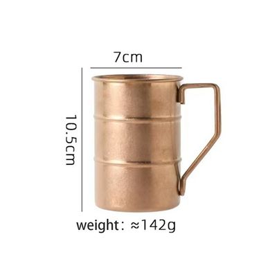ミニマリストデザインスタイル 壊れないステンレス鋼 ピントビールカップ 380ml ハンドル付き
