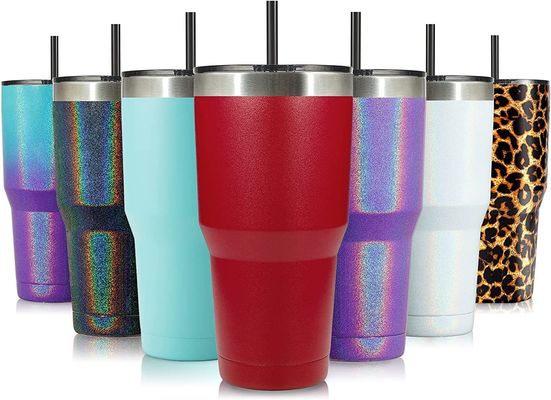 900ml 容量とロゴのスタインレス鋼断熱旅行コーヒーカップをカスタマイズ