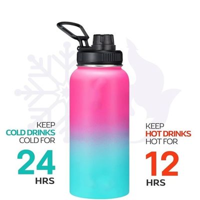 販売 22oz ステンレス鋼の水瓶 大容量 掃除機 子供と大人のために