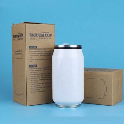 アメリカンスタイル 350ml 500ml ステンレス鋼ソーダ缶 ストローコーラ缶のカスタムタンブラー