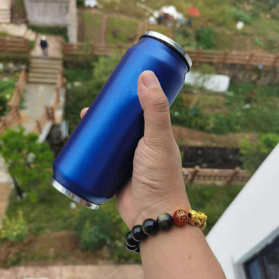 アメリカンスタイル 350ml 500ml ステンレス鋼ソーダ缶 ストローコーラ缶のカスタムタンブラー