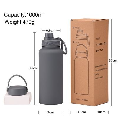 1リットルの真空ボトル 容量が大きく 6-12 時間間の熱隔離性能