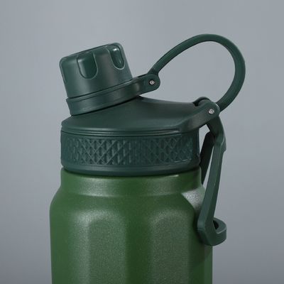 パウコンブルー 掃除用 スポーツ用 熱水瓶 ステンレス スポーツ用 水瓶 手柄付き