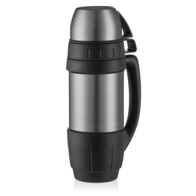 バキュムボトル 1000ml 双壁ステンレスステール サーモスボトル ロゴ付きジムボトル
