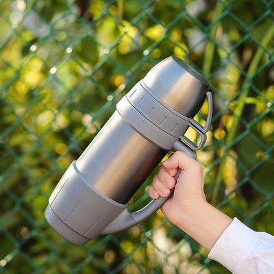 バキュムボトル 1000ml 双壁ステンレスステール サーモスボトル ロゴ付きジムボトル