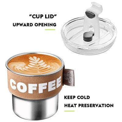 400mlステンレス鋼304 絶縁式 サーモス 真空タンブラー 旅行用車カップ MUGS