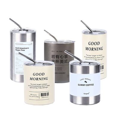 現代的なデザイン ステンレス鋼 スキニータンバー 320ML/600ML 蓋とストロー