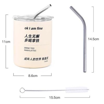 現代的なデザイン ステンレス鋼 スキニータンバー 320ML/600ML 蓋とストロー