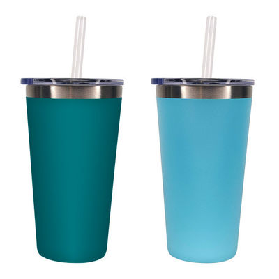 熱隔熱 500ml 16oz ステンレス鋼 旅行カップ メタル トンブルボトル