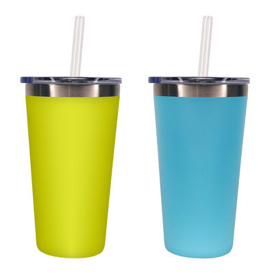 熱隔熱 500ml 16oz ステンレス鋼 旅行カップ メタル トンブルボトル