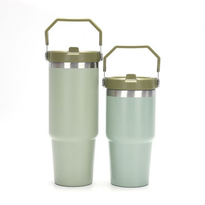 カスタムカラーロゴ 20Oz 30Oz ダブルウォール サブライメーション 絶縁式 ポータブル タムラー 旅行 車 カフェカップ ハンドル付き