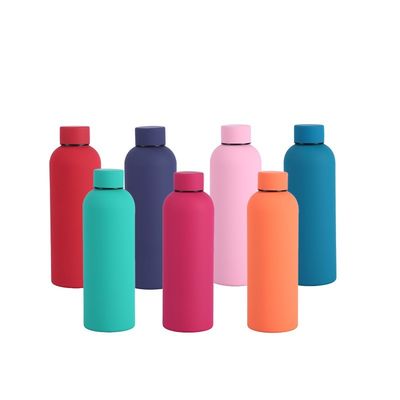 OEM 受け入れられるステンレス鋼真空瓶 500ML 750ML 双壁ゴム塗料ボトル