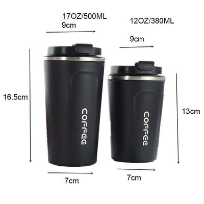LID 12/17オンス ダブルウォール 18/8 サーモス カフェ 掃除 隔熱 旅行 ステンレス コーヒー カップ