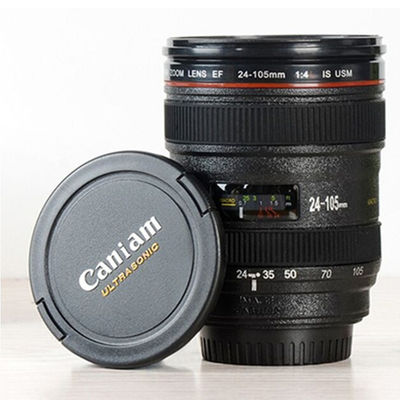 253.4g ダブルウォールステンレス レンズ カメラ カフェカップ 写真愛好家
