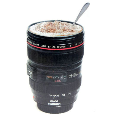 ホワイト カメラ レンズ カフェ カップ サーモス 素晴らしい写真家への贈り物 クラシックデザイン