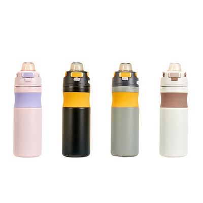 全適用 ストレートカップ 580ML ジム 掃除 ストロー付き隔熱熱器