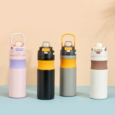 全適用 ストレートカップ 580ML ジム 掃除 ストロー付き隔熱熱器