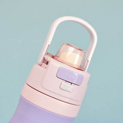 全適用 ストレートカップ 580ML ジム 掃除 ストロー付き隔熱熱器
