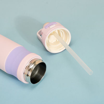 全適用 ストレートカップ 580ML ジム 掃除 ストロー付き隔熱熱器