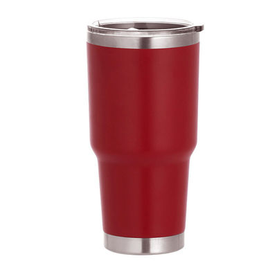 ダブルウォール 900ml レッド カップ 旅行 冷蔵庫 カップ 隔熱とカスタマイズ デザイン