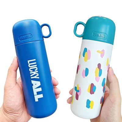 ステンレス鋼 子供用水瓶 500ml カスタムパターンと蓋付き 可愛いタンブラーカップ