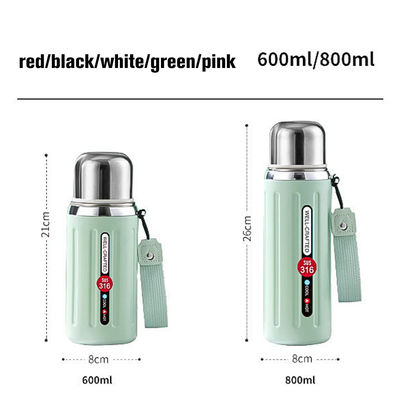オーダーメイドロゴ 600ml 800ml ステンレス・スチール 断熱水瓶 OEM/ODM対応