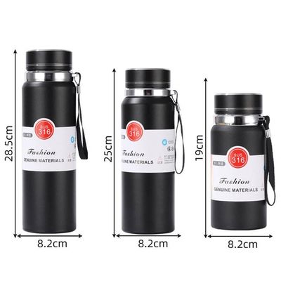 隔熱水瓶 600ml/800ml/1000ml LED温度ディスプレイ カスタムロゴ キャンプ