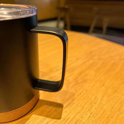 コーク底とハンドルで現代的な16オンスストレートステンレスステールコーヒータンブラー