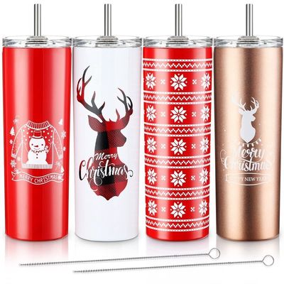 クリスマス 20オンス スキニービールタンブラー ステンレスステールタンブラーカップ