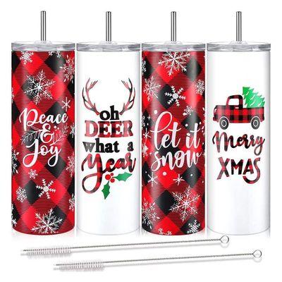 クリスマス 20オンス スキニービールタンブラー ステンレスステールタンブラーカップ